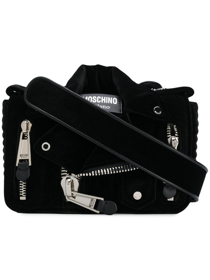 Moschino Medium Biker Bag - Black