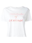 Mother - Attitude Of Gratitude T-shirt - Women - Cotton - M, Women's, White, Cotton