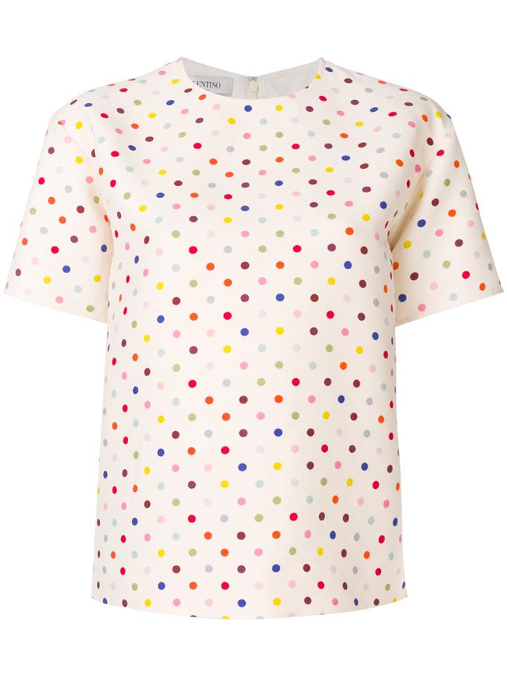 Valentino Polka Dot Top - Nude & Neutrals