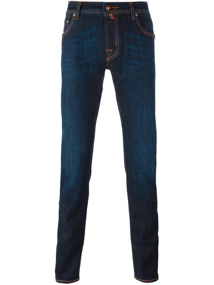 Jacob Cohen Skinny Jeans, Men's, Size: 32, Blue, Cotton/spandex/elastane