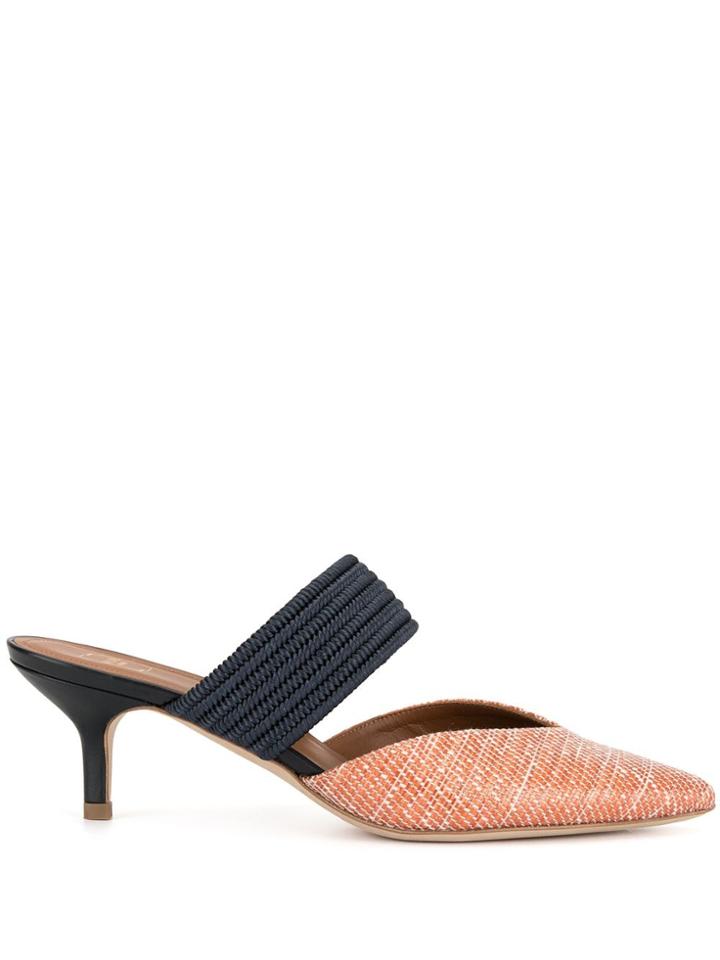 Malone Souliers Maisie Luwolt Woven Mules - Pink