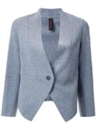 Miharayasuhiro Collarless Blazer, Women's, Size: 40, Grey, Wool