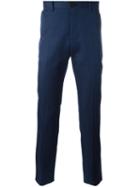Ps By Paul Smith Tailored Trousers, Men's, Size: 32, Blue, Cotton/linen/flax