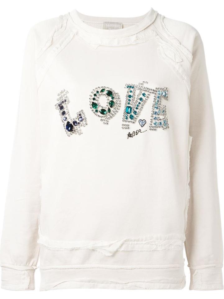 Lanvin Embellished Love Sweatshirt