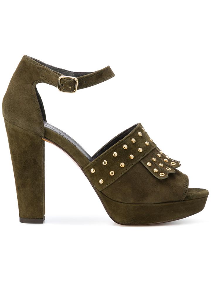 Tila March Platform Lerie Sandals - Green