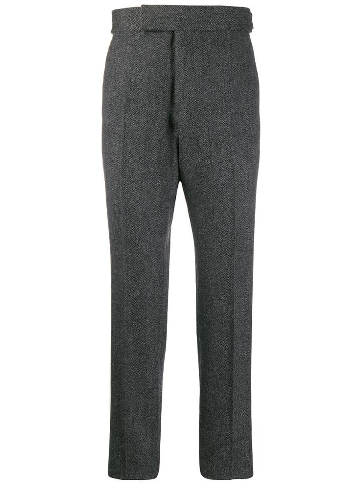 Tom Ford Adjustable-waist Tailored Trousers - Grey