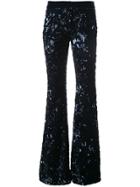 Alexis Sequin Embellished Trousers - Blue