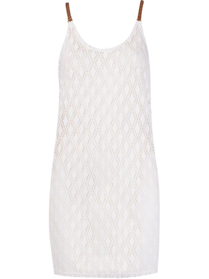 Lygia & Nanny Sleeveless Lace Beach Dress, Women's, Size: 40, White, Polyamide/spandex/elastane
