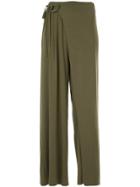 Aula High Waist Trousers - Green