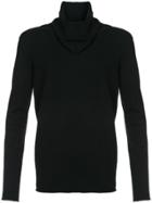 Label Under Construction Longsleeved Fitted Sweater - Black