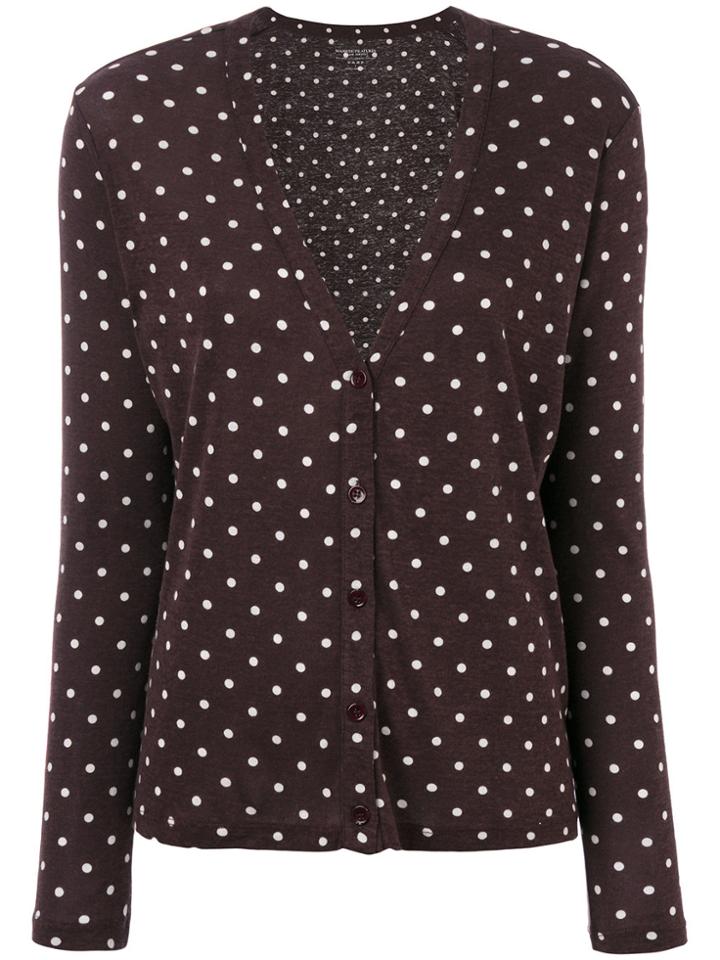 Majestic Filatures Polka Dot Cardigan - Pink & Purple