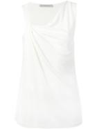 Dusan Asymmetric Shoulder Vest, Women's, Size: Xs, Nude/neutrals, Silk/viscose