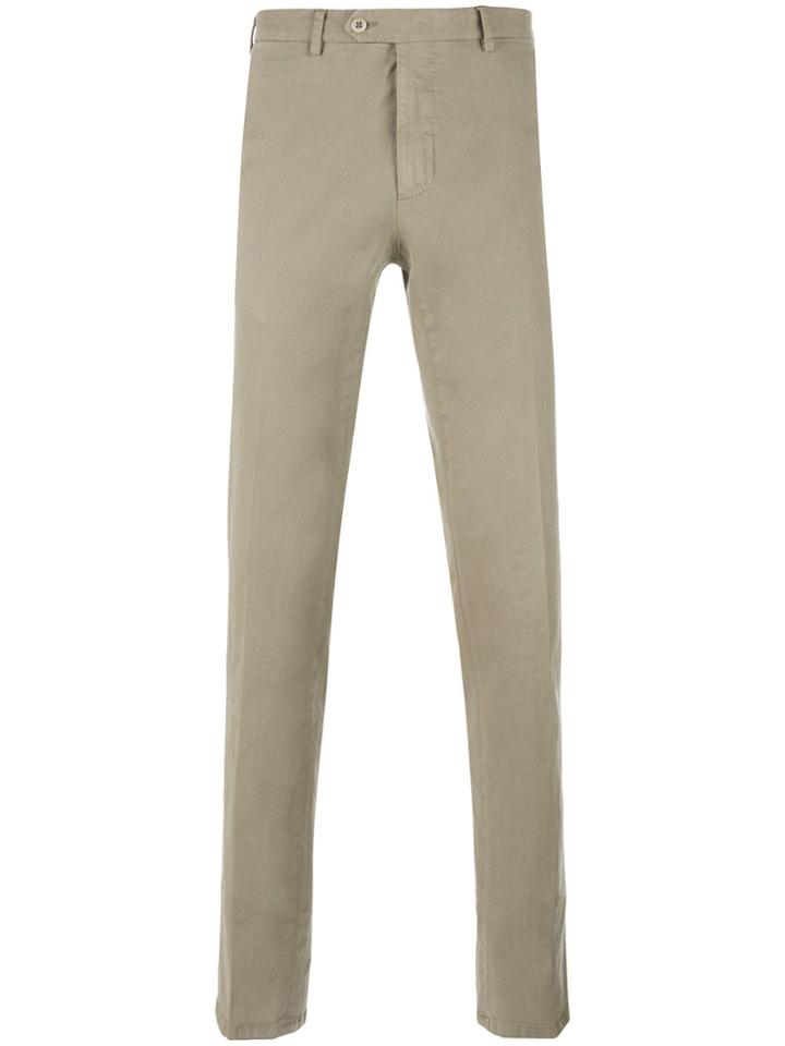 Biagio Santaniello Casual Straight-leg Trousers - Nude & Neutrals