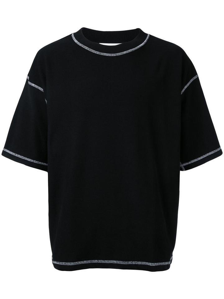 Monkey Time - Exposed Seam T-shirt - Men - Cotton - S, Black, Cotton