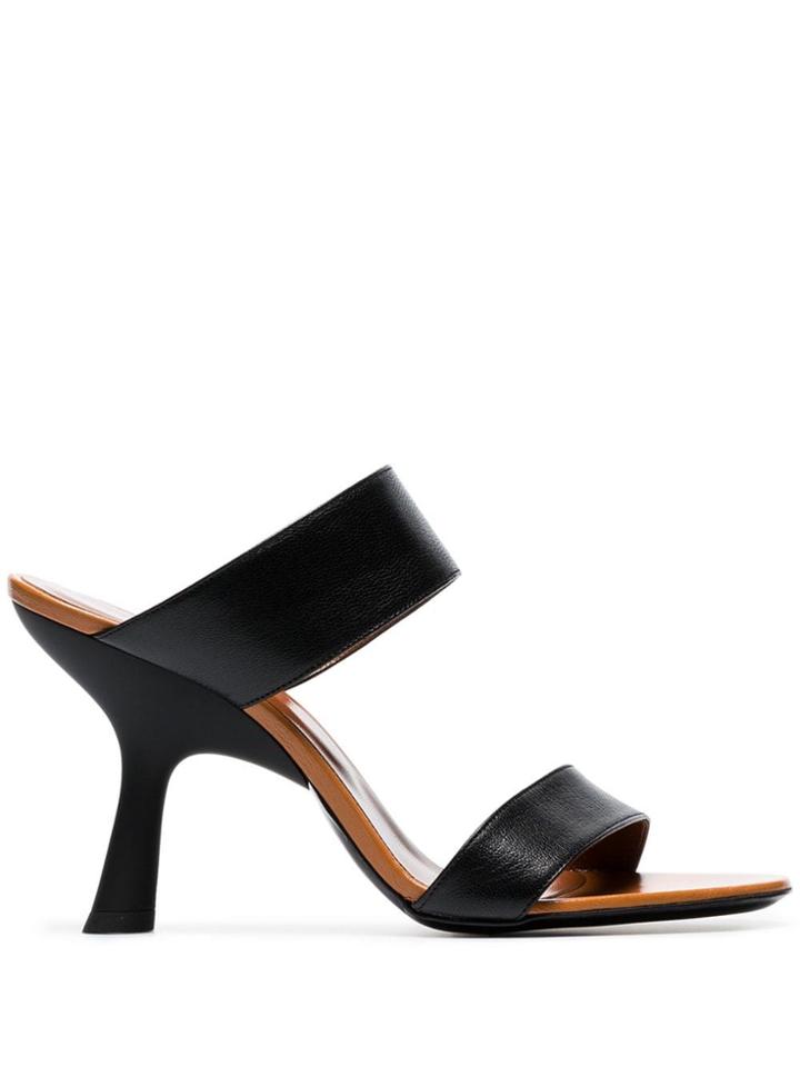 Simon Miller Black Tee 95 Slip-on Leather Sandals