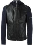 Diesel Hooded Jacket, Men's, Size: Small, Black, Cotton/sheep Skin/shearling/polyester