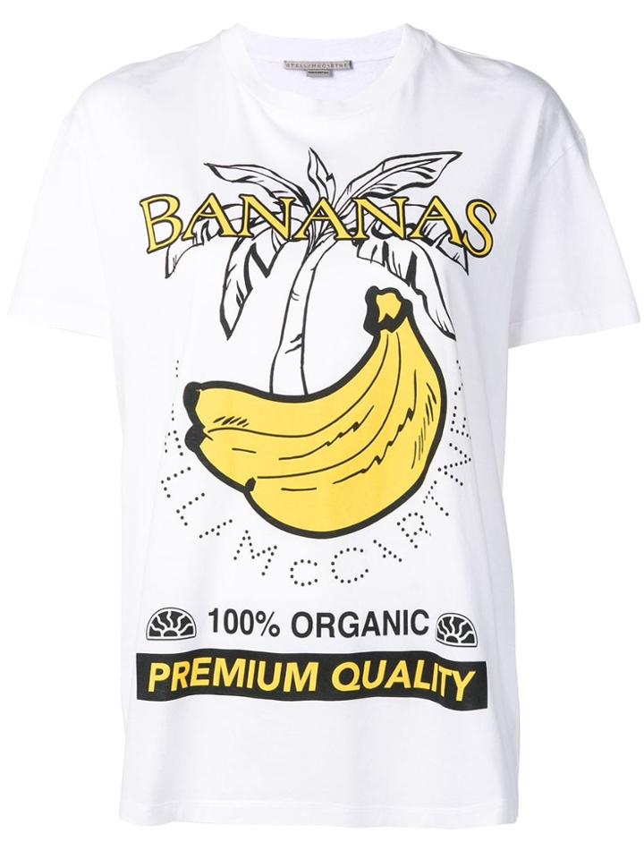 Stella Mccartney Bananas Print T-shirt - White