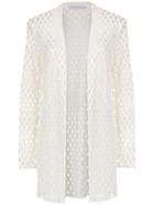 Mara Mac Long Knitted Cardigan - White