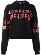 Mcq Alexander Mcqueen Text Print Hoodie, Women's, Size: Medium, Black, Cotton