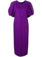 Sofie D'hoore Oversized Puff Sleeve Dress - Purple
