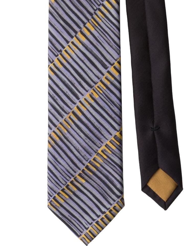 Prada Printed Tie - Purple