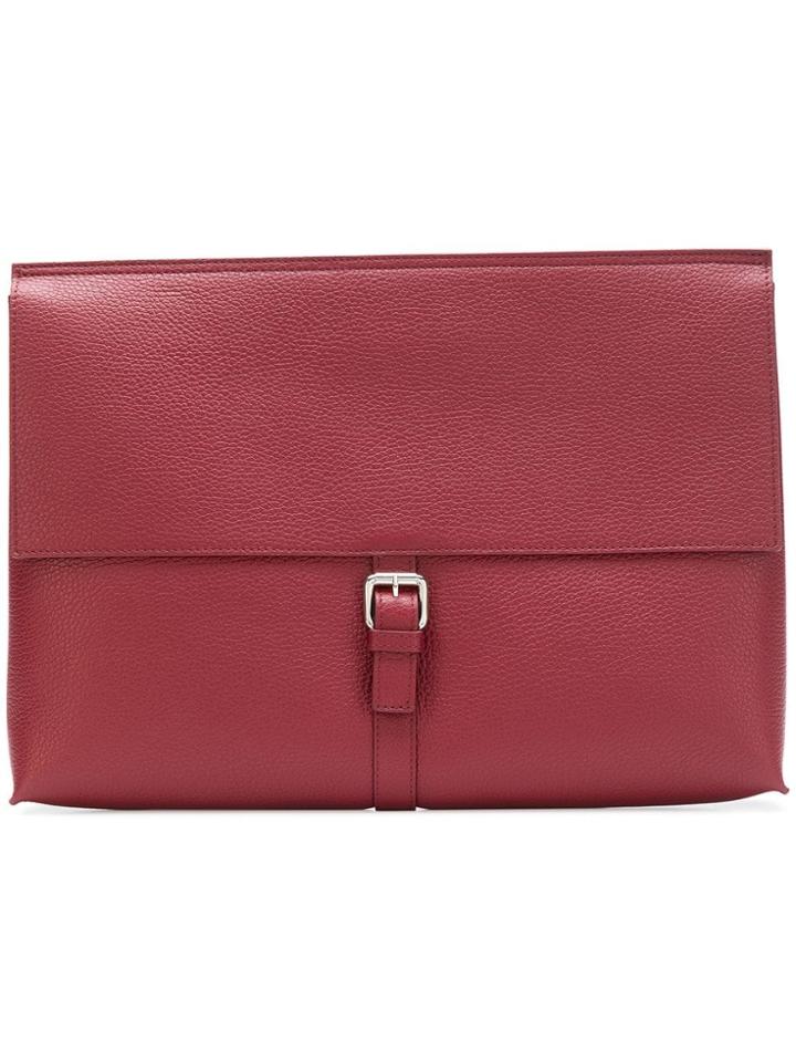 Orciani Wide Flap Clutch - Pink & Purple