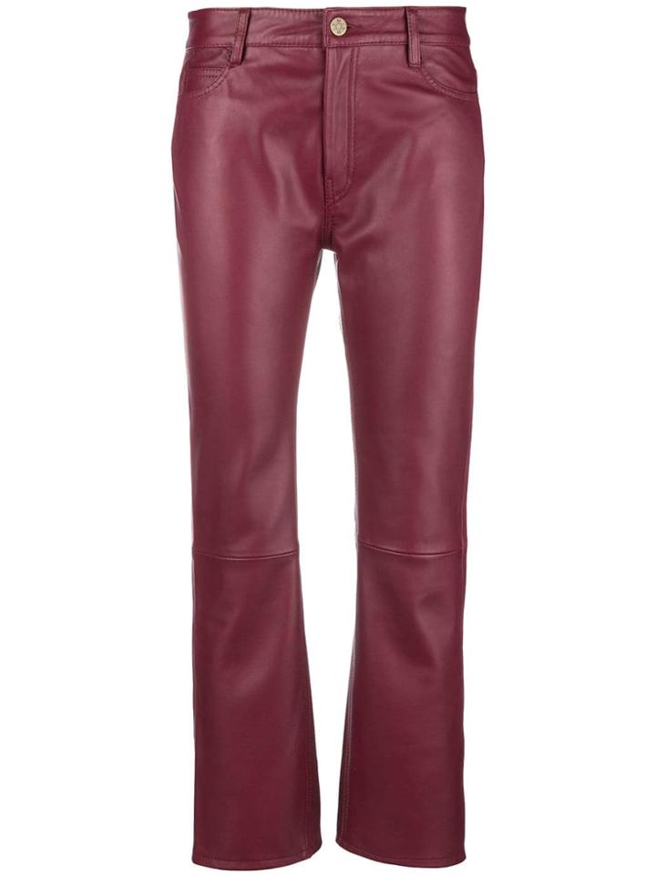 Mih Jeans Daily Cropped Trousers - Red