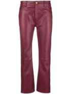 Mih Jeans Daily Cropped Trousers - Red