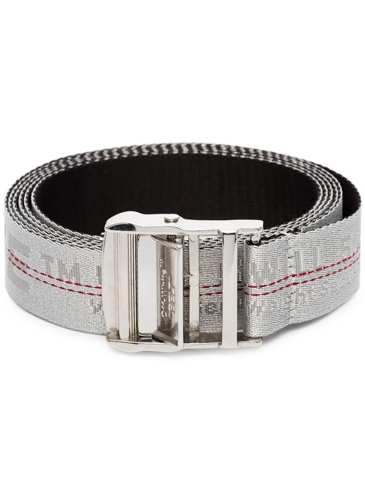 Off-white Logo Industrial Belt - Silver