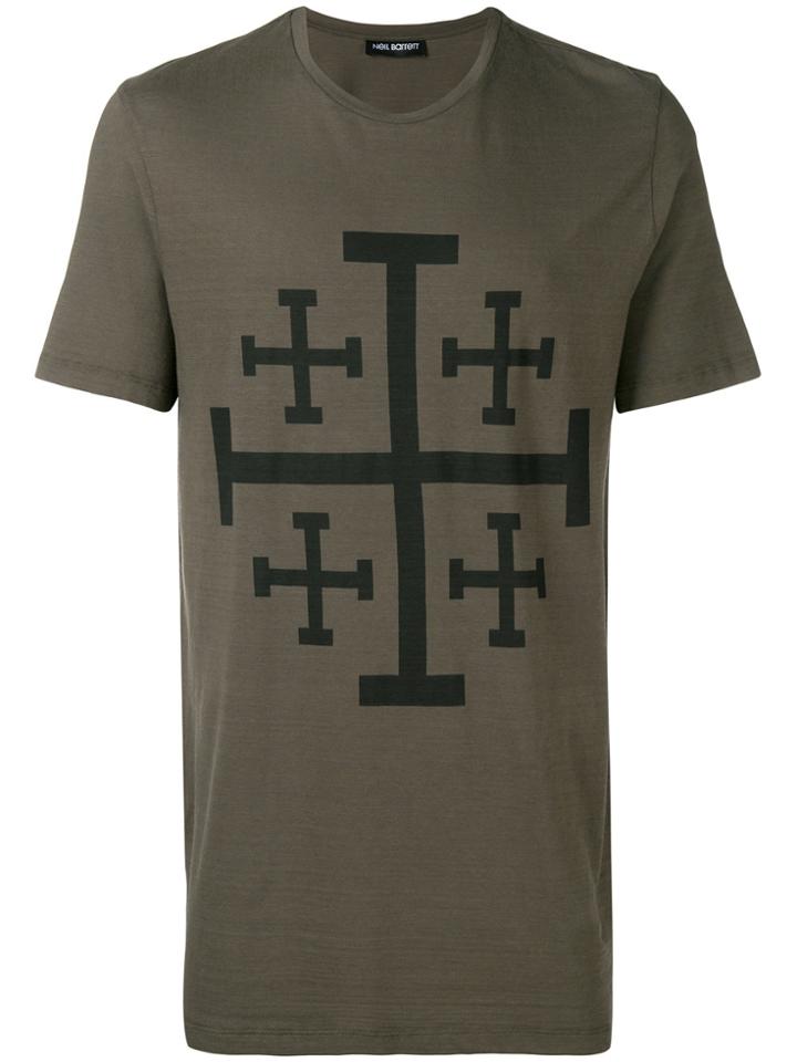 Neil Barrett Print T-shirt - Green