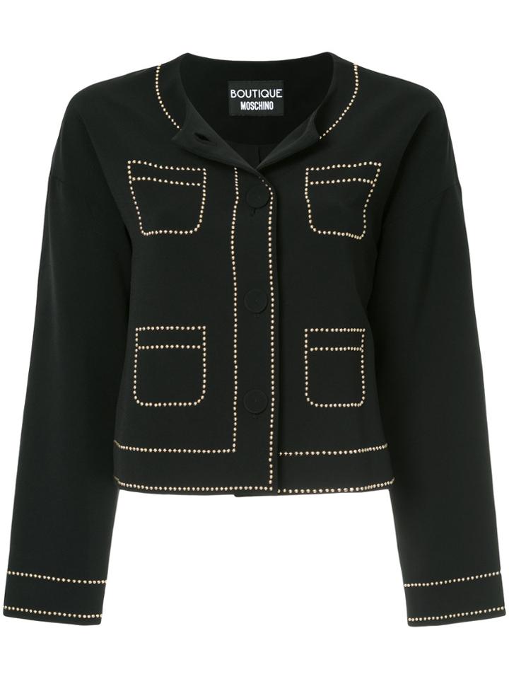 Boutique Moschino Stud Embellished Jacket - Unavailable