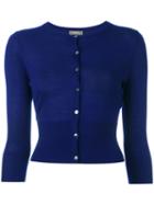N.peal - Button Up Cardigan - Women - Cashmere - M, Women's, Blue, Cashmere