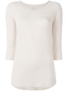 Majestic Filatures Three-quarters Sleeve T-shirt, Women's, Size: 3, Nude/neutrals, Spandex/elastane/viscose
