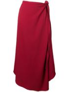 Y / Project Asymmetric Skirt - Red