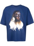 Y / Project Monk Mural T-shirt, Adult Unisex, Size: Medium, Blue, Cotton