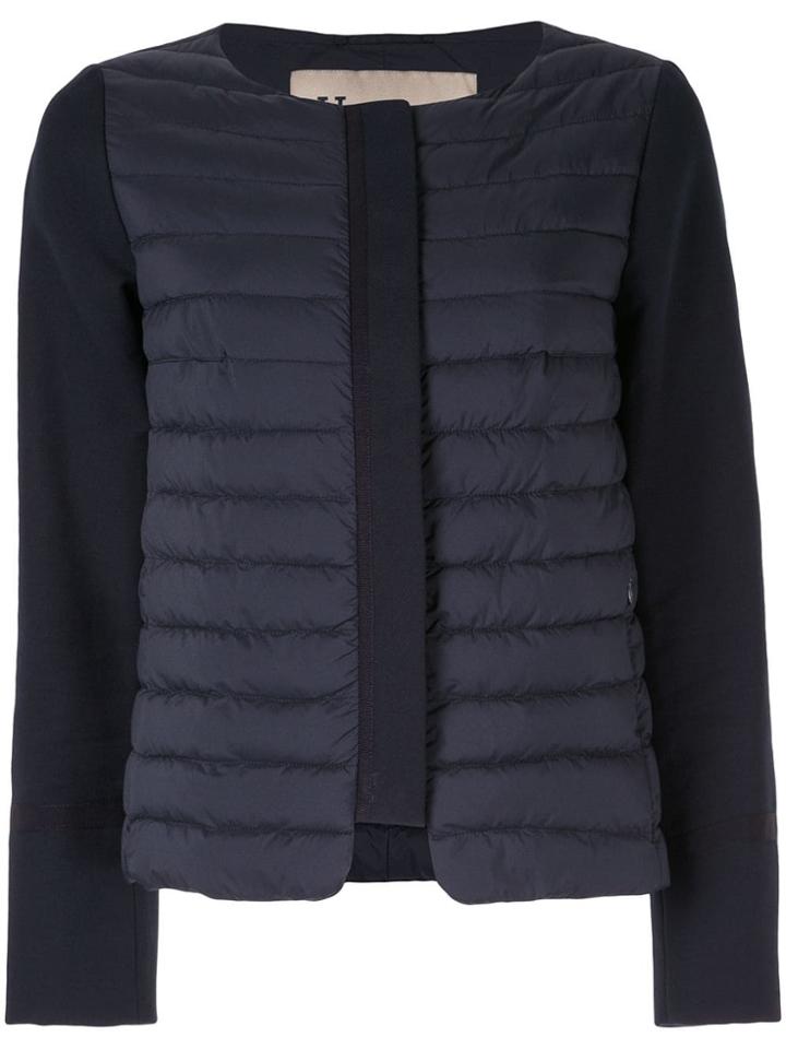 Herno Panelled Puffer Jacket - Blue