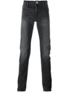 Emporio Armani Stonewash Slim Fit Jeans, Men's, Size: 33, Black, Cotton/spandex/elastane