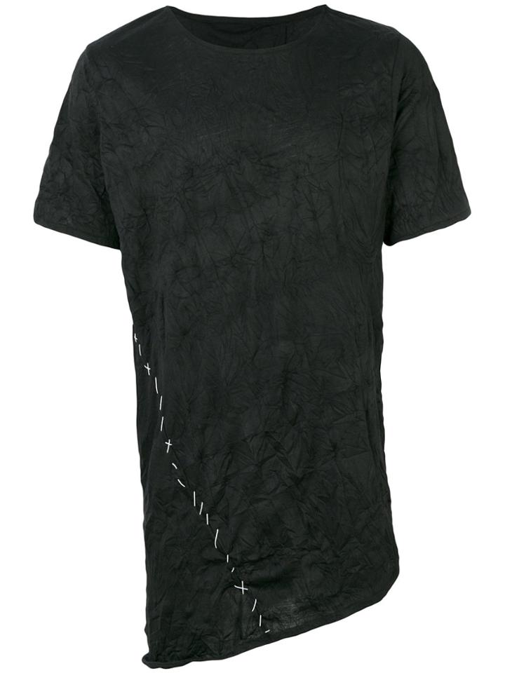 Alchemy Contrast Stitch T-shirt - Black
