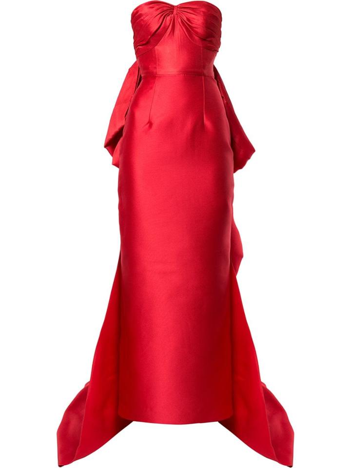 Bambah Ruby Pencil Gown - Red