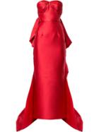 Bambah Ruby Pencil Gown - Red