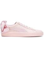 Puma Basket Bow Sneakers - Pink & Purple