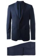 Tagliatore Micro Fantasia Two-piece Suit, Men's, Size: 48, Blue, Virgin Wool/cupro