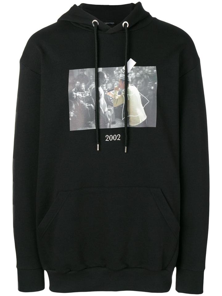 Throwback. Photo Print Hoodie - Black