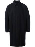 Attachment Concealed Fastening Coat, Men's, Size: 2, Blue, Nylon/polyurethane/cupro/wool