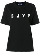 Sjyp Printed Logo T-shirt - Black