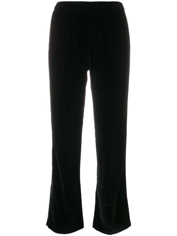 Ermanno Scervino High-waist Cropped Trousers - Black