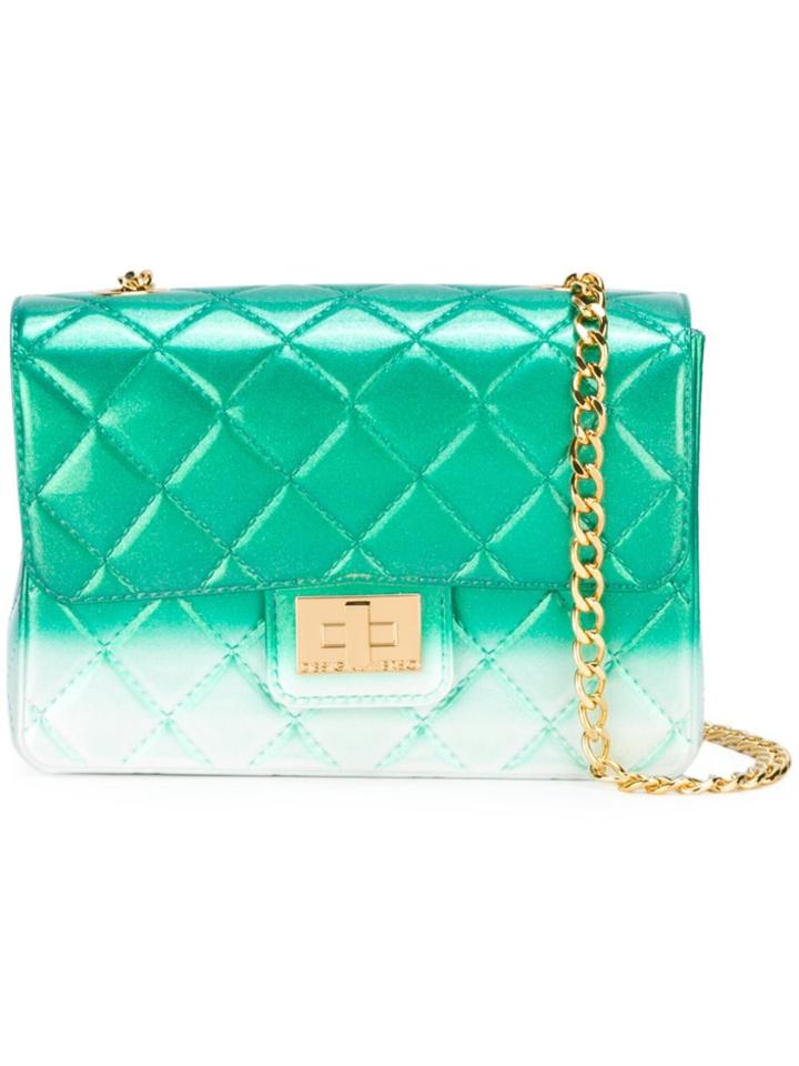 Designinverso Dégradé 'milano' Quilted Shoulder Bag - Green