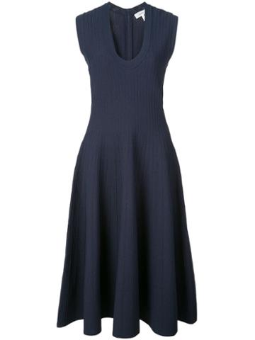 Casasola Ribbed Flared Dress - Blue
