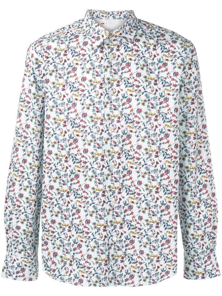 Paul Smith Explorer Floral Print Shirt - Blue