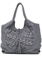 Henry Beguelin - Large Woven Tote - Women - Leather - One Size, Grey, Leather
